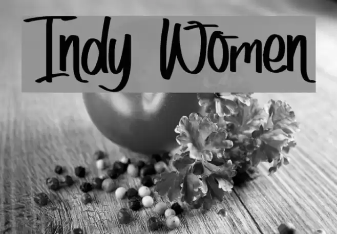 Indy Women Font examples