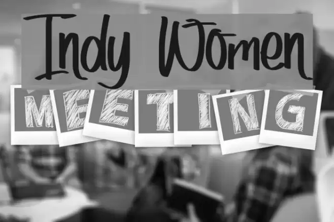 Indy Women Font examples