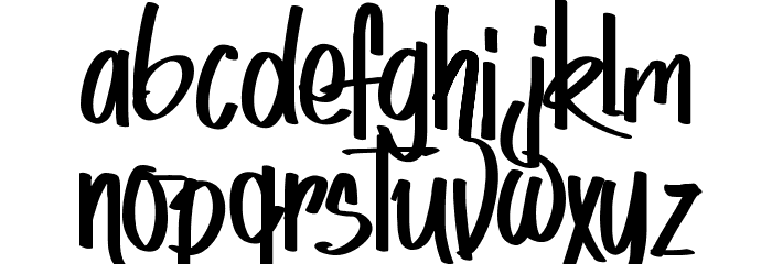 Indy Women Font LOWERCASE