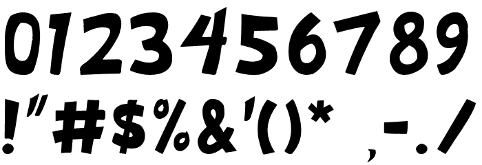 IndyEffects-Bold Font OTHER CHARS