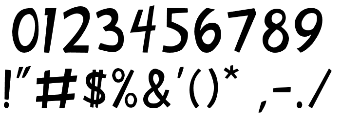 IndyEffects Font OTHER CHARS