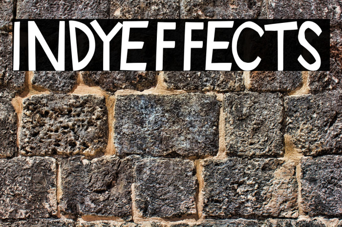 IndyEffects Font examples