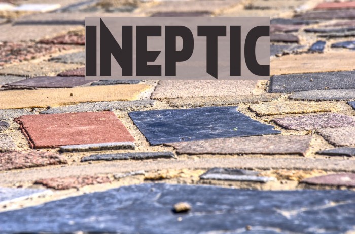 Ineptic Font examples