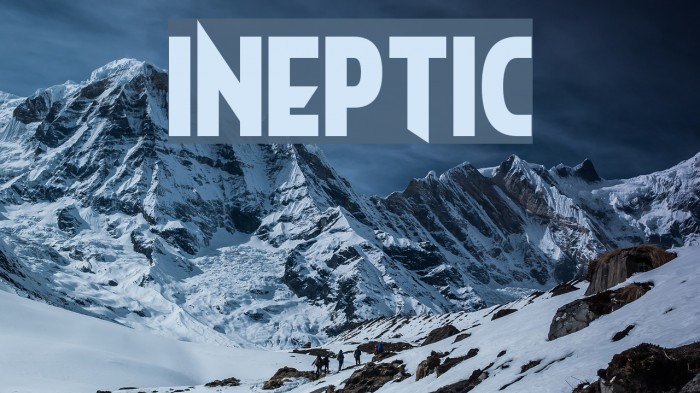 Ineptic Font examples