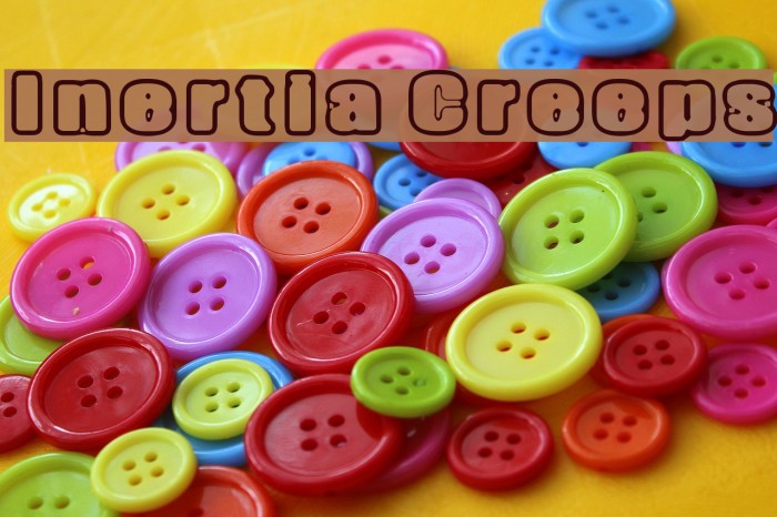Inertia Creeps Font examples
