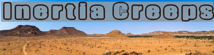 Inertia Creeps Font examples