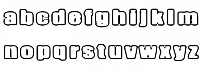 Inertia Creeps フォント 小文字