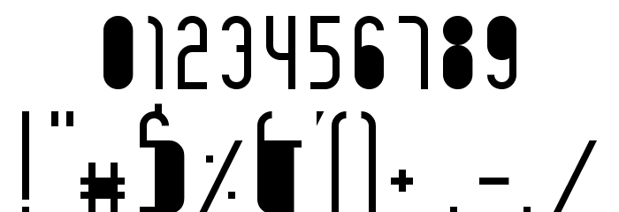 Ines Stencil Regular Font OTHER CHARS