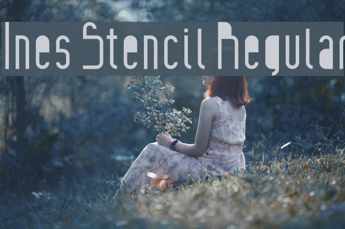 Ines Stencil Regular Font examples