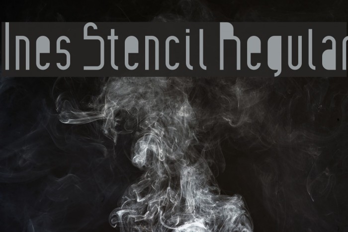 Ines Stencil Regular Font examples