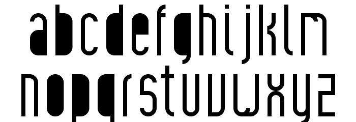 Ines Stencil Regular Font LOWERCASE