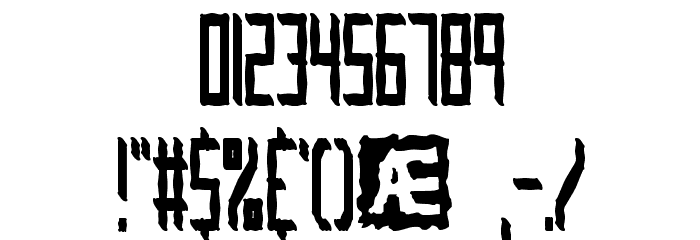 Inevitable BRK Font OTHER CHARS