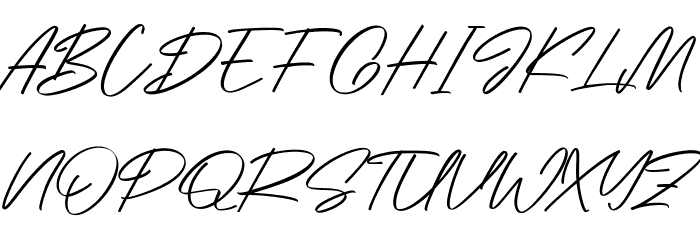Infamous Rush Free Regular Font UPPERCASE