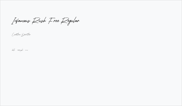 Infamous Rush Free Regular Business Card