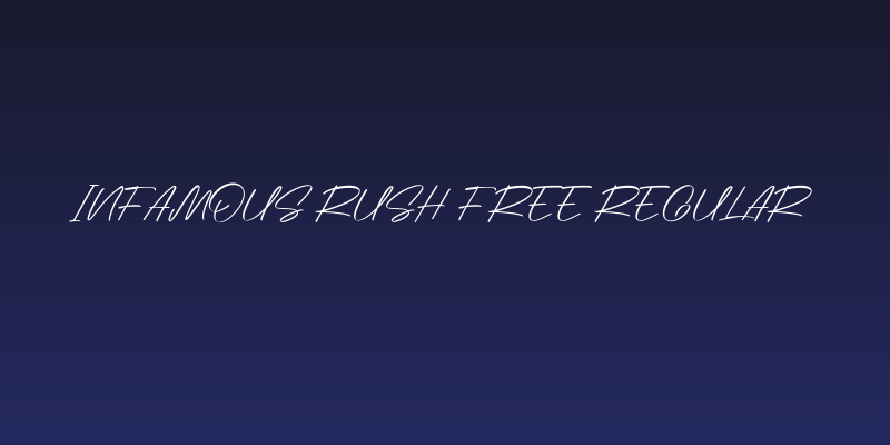 Infamous Rush Free Regular Social Header