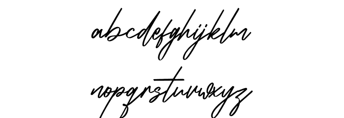 Infamous Rush Free Regular Font LOWERCASE