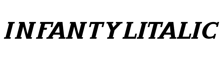InfantylItalic Font