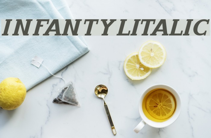 InfantylItalic Font examples