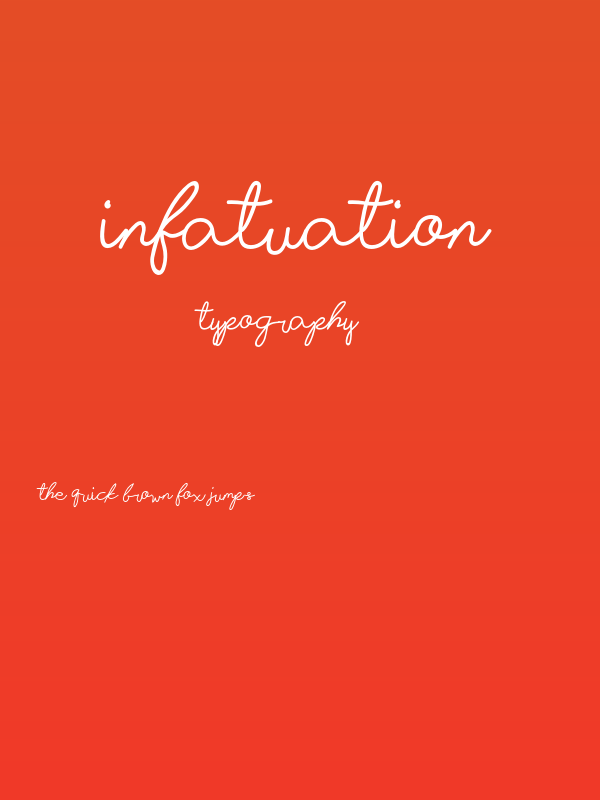 Infatuation Poster