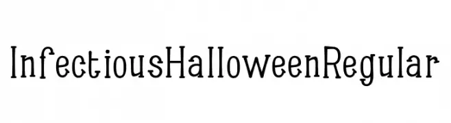 Infectious Halloween Regular  les polices de caractères gratuit tlcharger