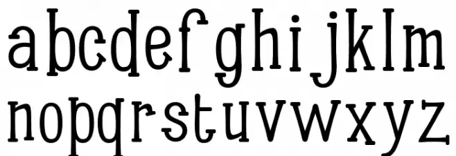 Infectious Halloween Regular Font Litere mici