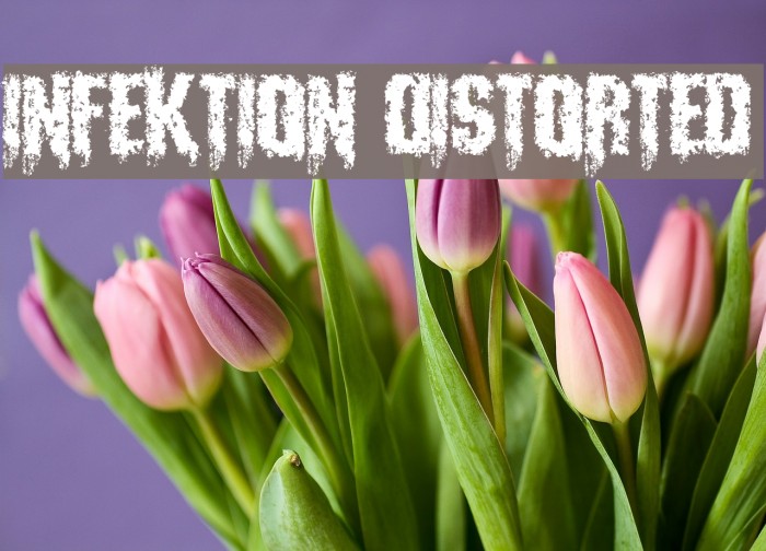 Infektion Distorted Font examples