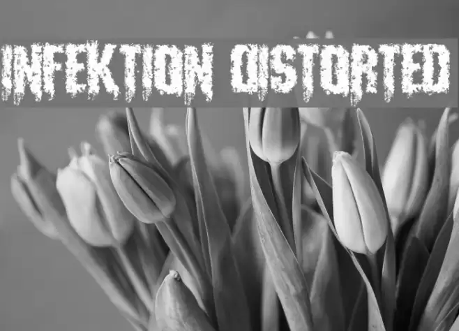 Infektion Distorted Font examples