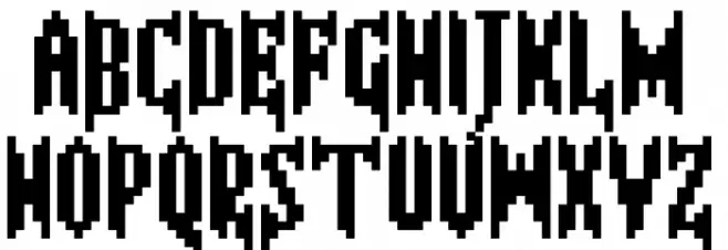 Infernalda Шрифта ВЕРХНИЙ