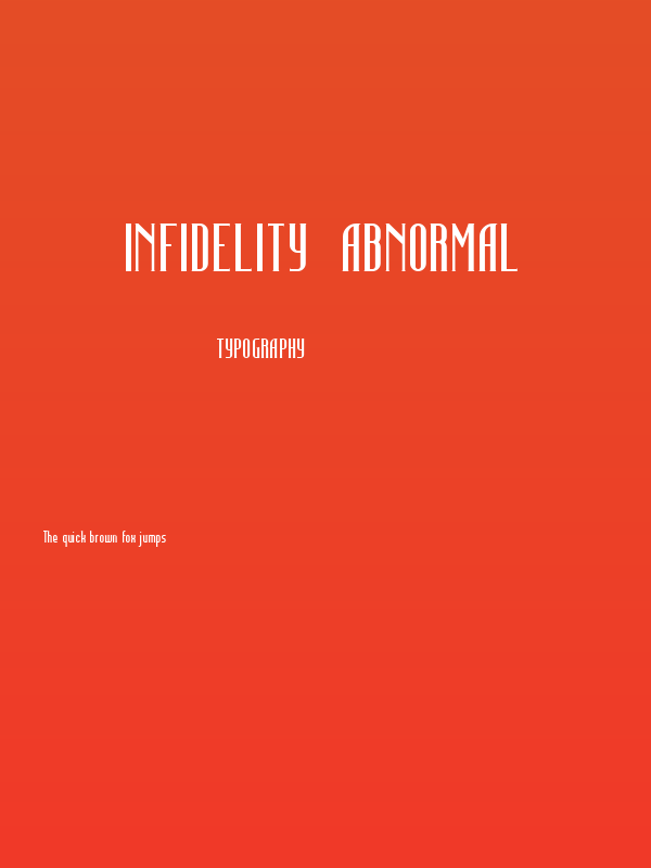 Infidelity  Abnormal Poster