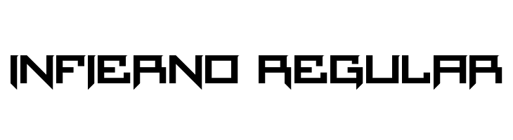 Infierno Regular  font caratteri gratis