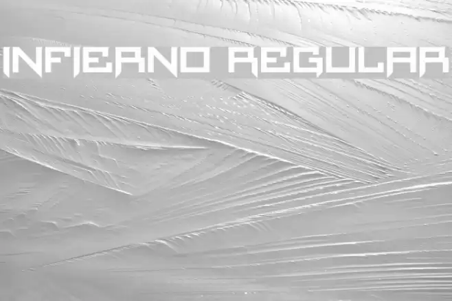 Infierno Regular Font examples