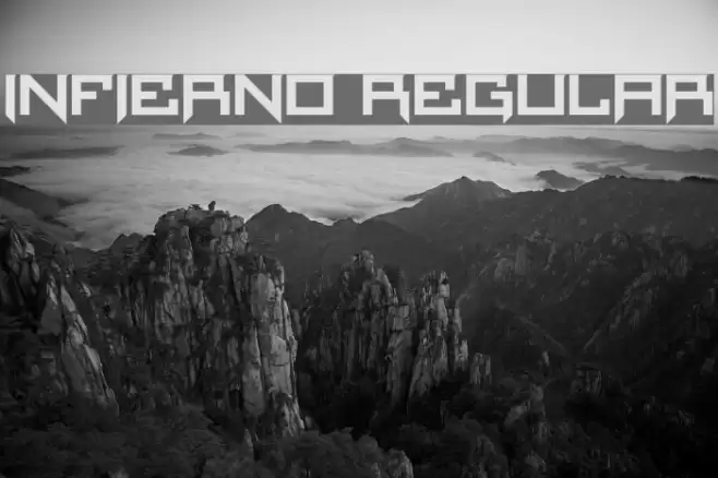 Infierno Regular Font examples