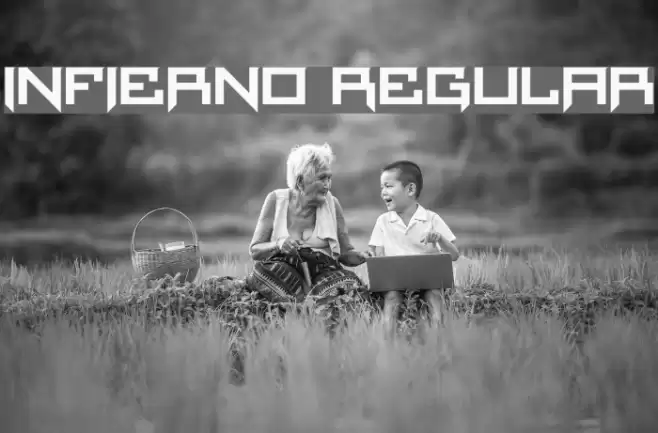 Infierno Regular Font examples