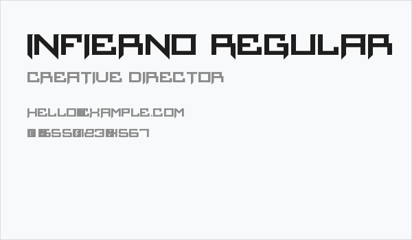 Infierno Regular Business Card