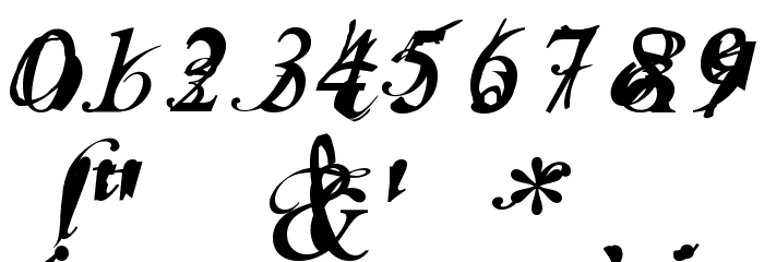 Infiltrace Italic Font OTHER CHARS