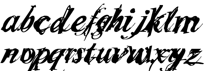 Infiltrace Italic Font LOWERCASE