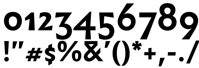 Infini Bold Font OTHER CHARS