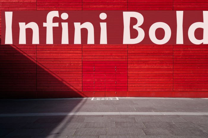 Infini Bold Font examples
