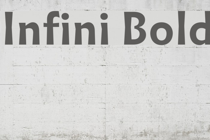 Infini Bold Font examples