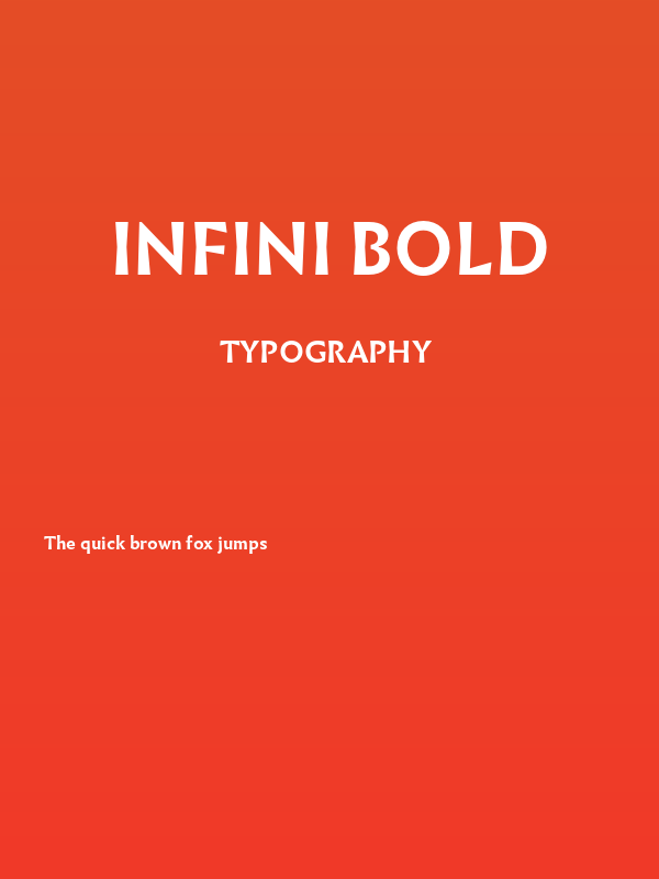 Infini Bold Poster