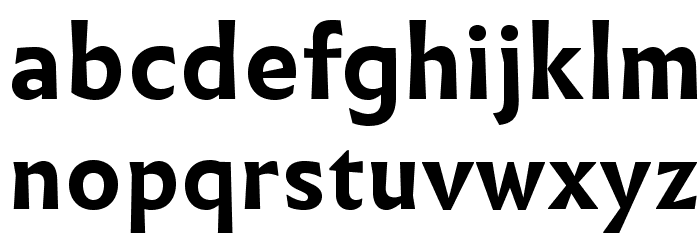 Infini Bold Font LOWERCASE