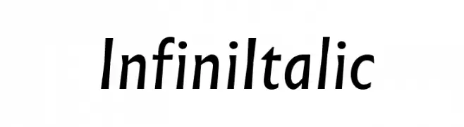 Infini Italic  baixar fontes gratis