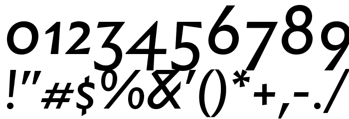 Infini Italic Font OTHER CHARS
