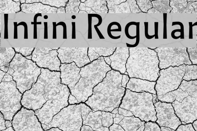 Infini Regular Font examples