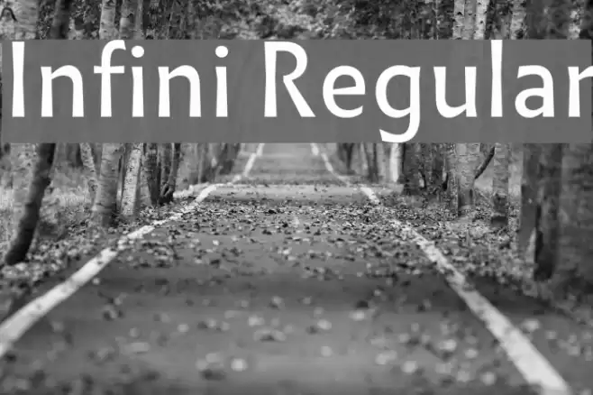 Infini Regular Font examples