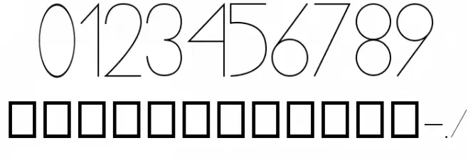 Infinita Font OTHER CHARS