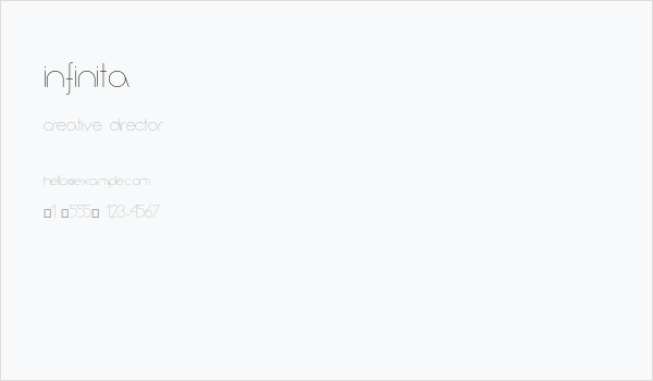 Infinita Business Card