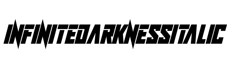 Infinite Darkness Italic  font caratteri gratis