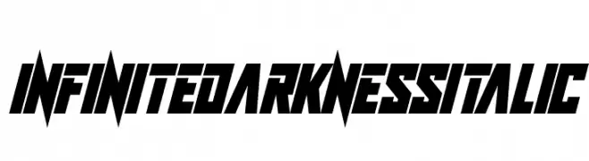 Infinite Darkness Italic  नि: शुल्क फ़ॉन्ट्स डाउनलोड
