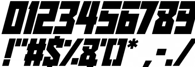 Infinite Darkness Italic Font OTHER CHARS